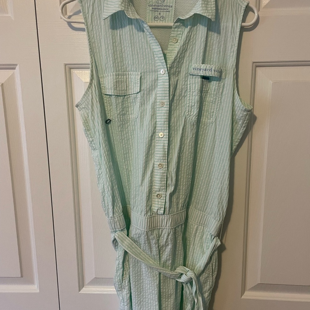 Vineyard Vines Women’s Sleeveless Searsucker Cover-up